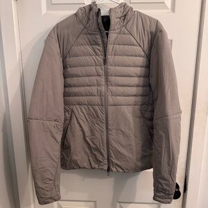 Lululemon Men’s Gray Down for It All Puffer Jacket Sz Medium HAS HOLE REPAIRABLE